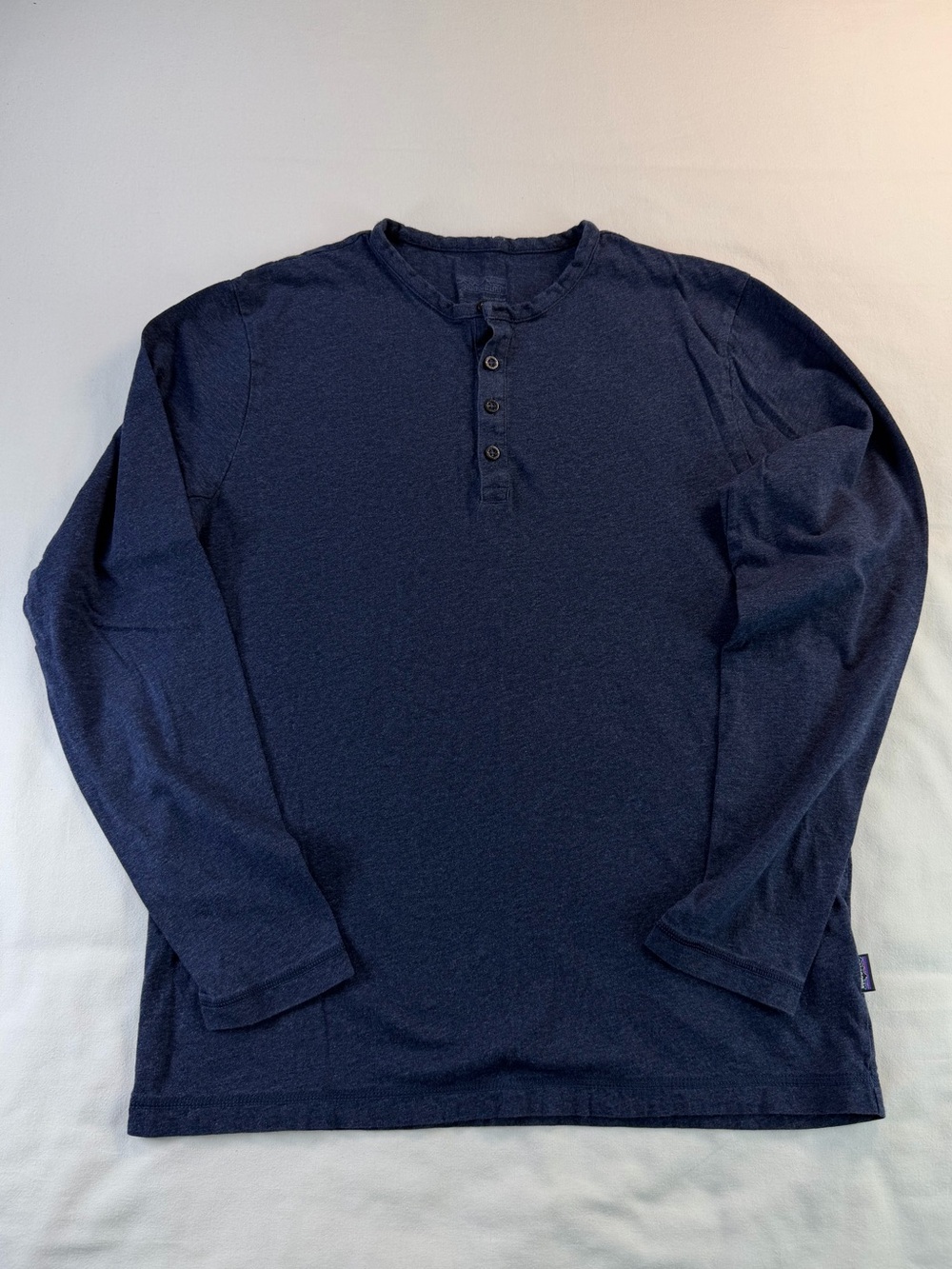 Patagonia Navy Long-Sleeve Henley Shirt